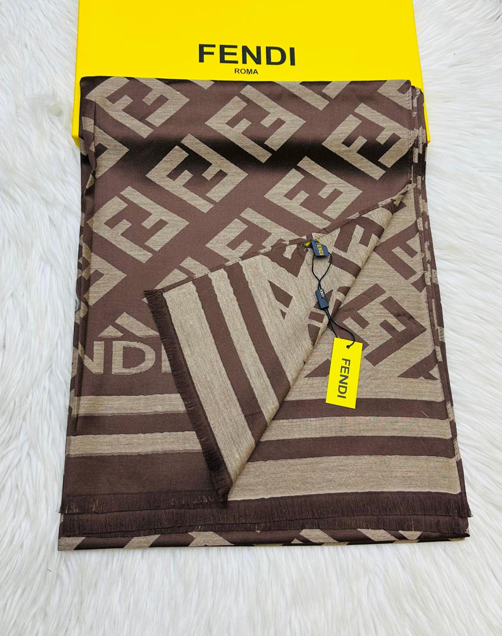 Fendii (9 colors) Pashmina Silk Scarf for Women