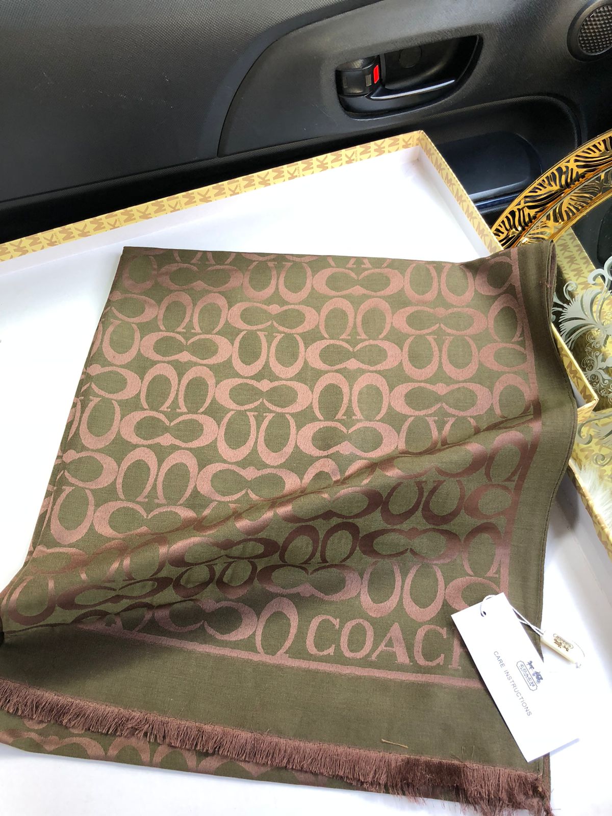 Co-ach Silk Shawl for Women