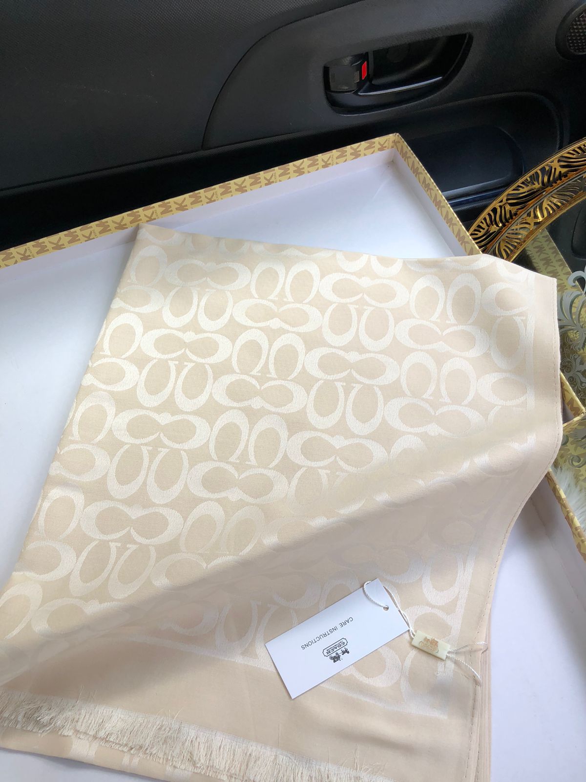 Co-ach Silk Shawl for Women