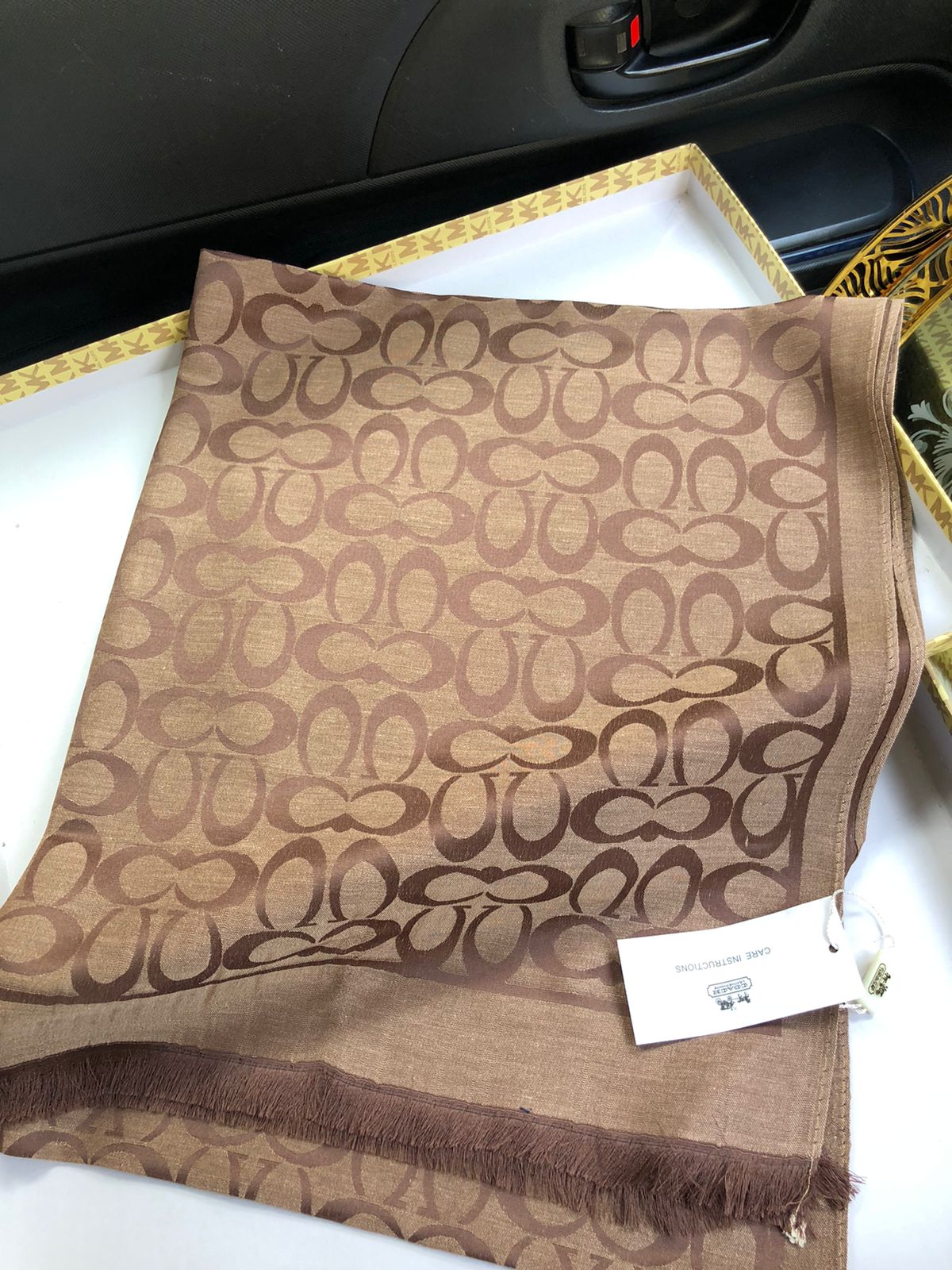 Co-ach Silk Shawl for Women