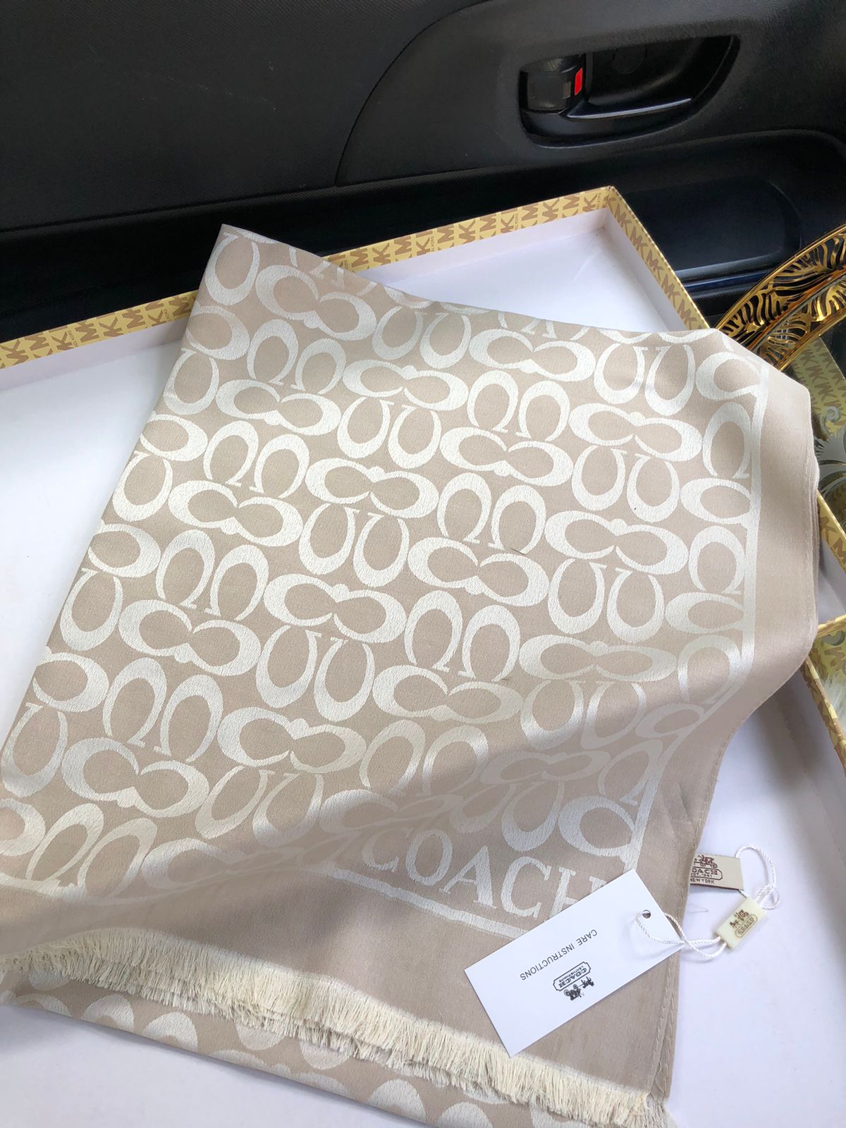 Co-ach Silk Shawl for Women