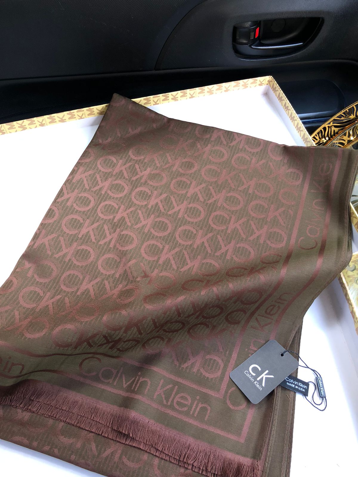 CK Calvin Kle-in Silk Shawl for Women