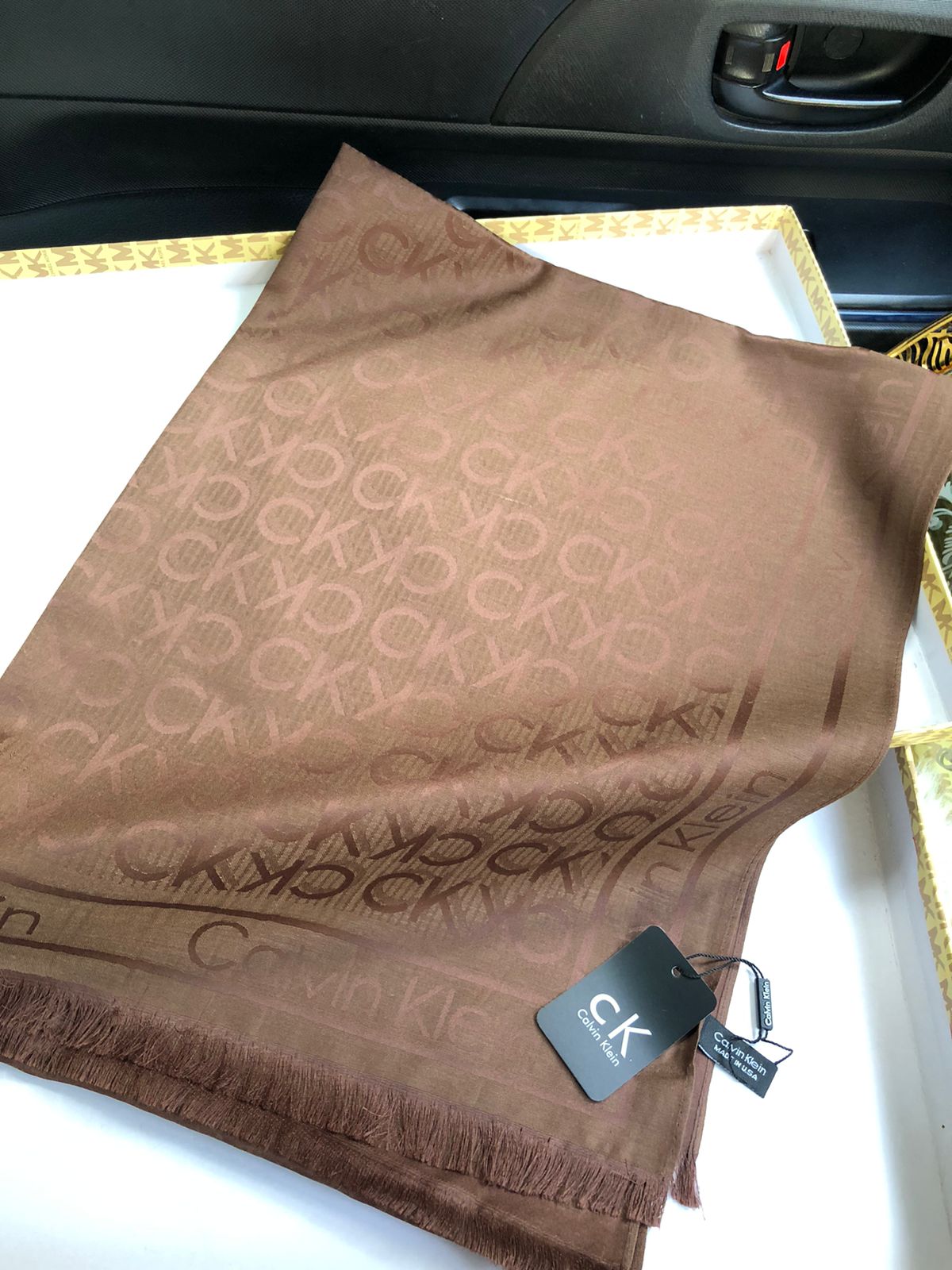 CK Calvin Kle-in Silk Shawl for Women