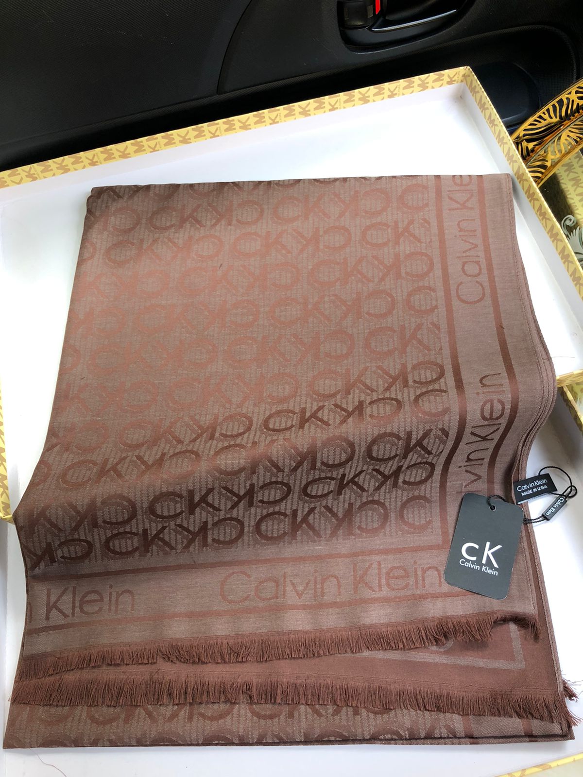 CK Calvin Kle-in Silk Shawl for Women