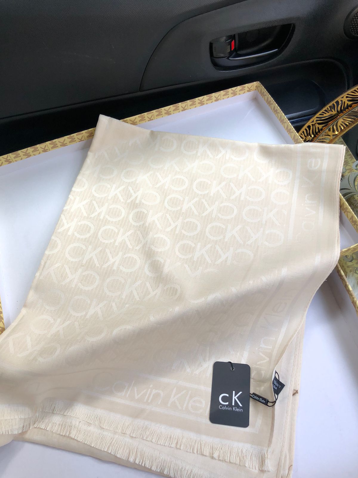 CK Calvin Kle-in Silk Shawl for Women