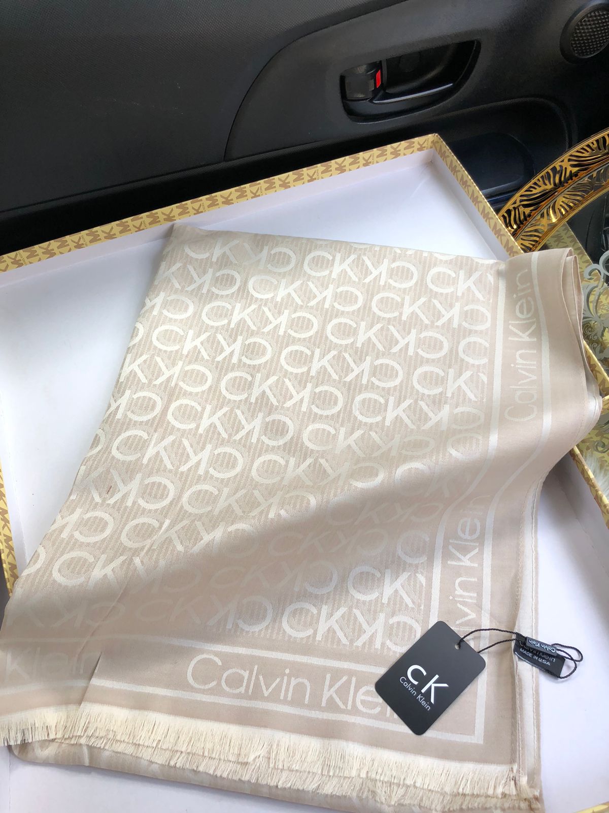 CK Calvin Kle-in Silk Shawl for Women