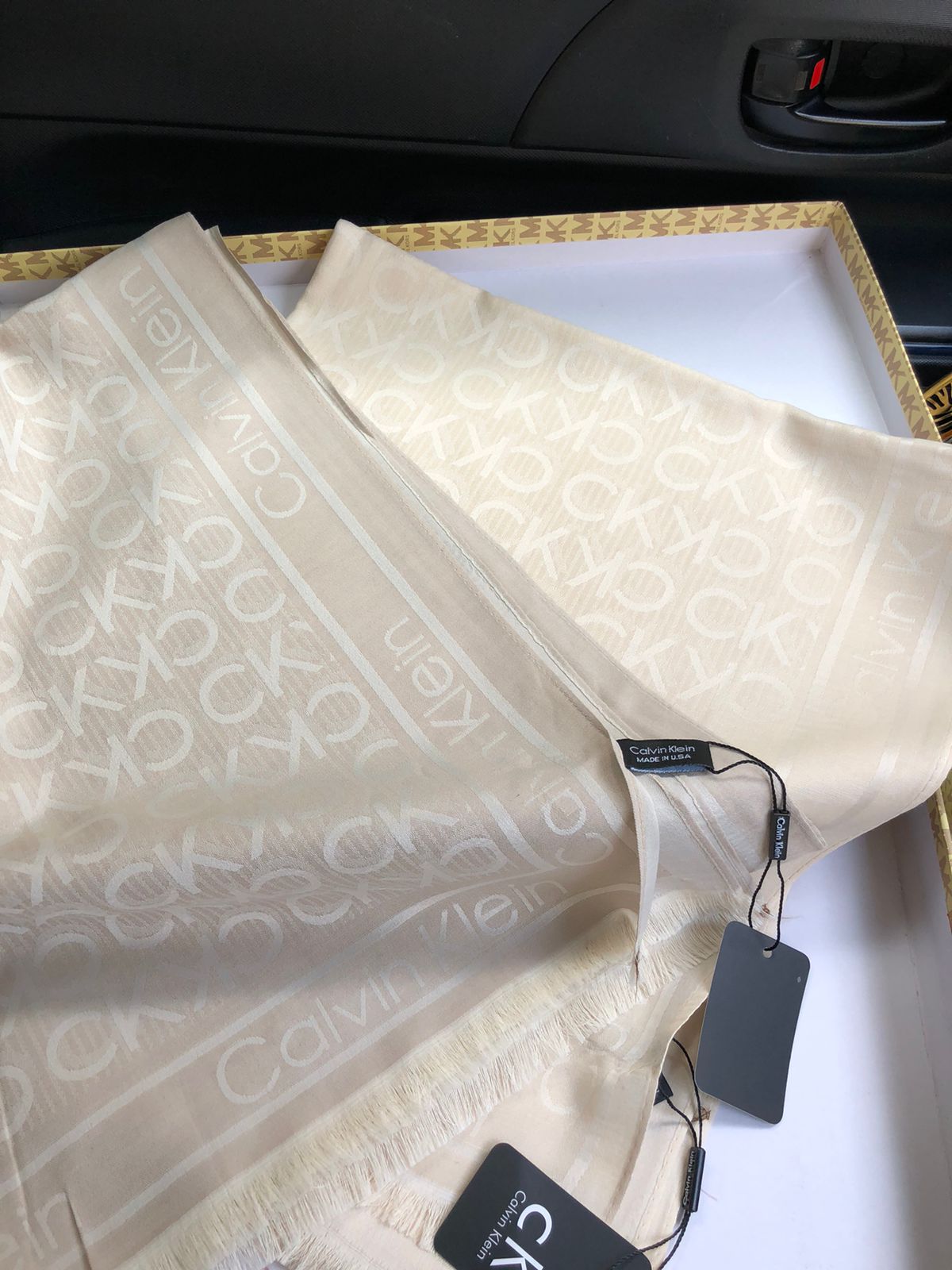 CK Calvin Kle-in Silk Shawl for Women