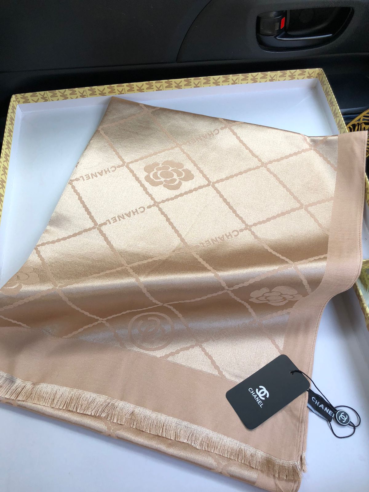 Famous C C Chanl Silk Shawl for Women