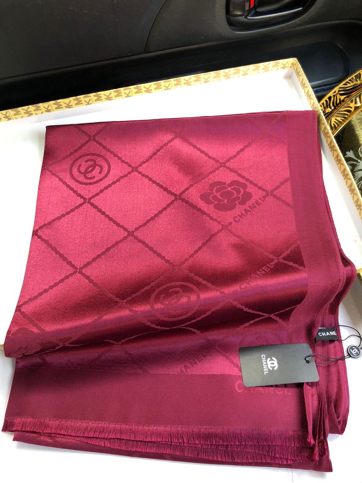 Famous C C Chanl Silk Shawl for Women