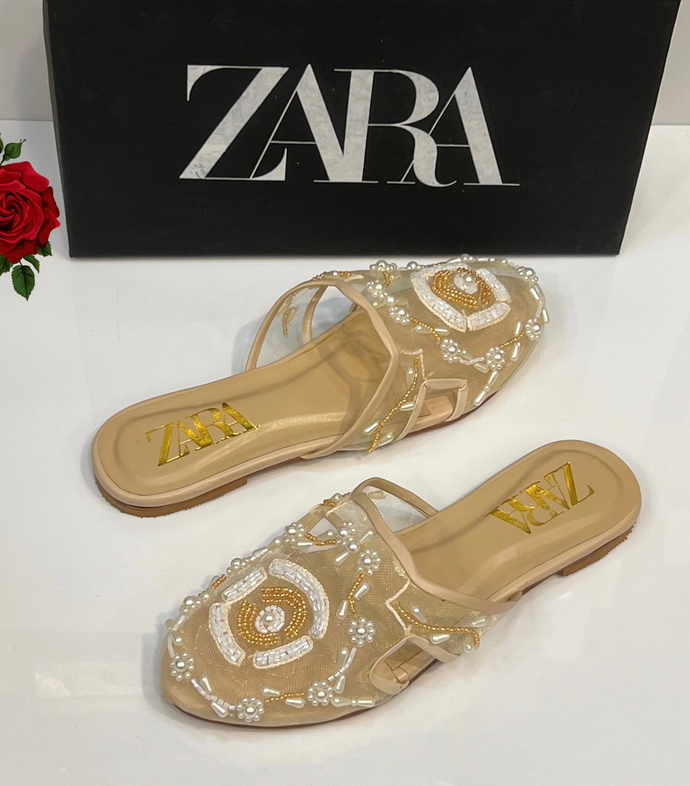 Za-ra Embroided Pumps for Women