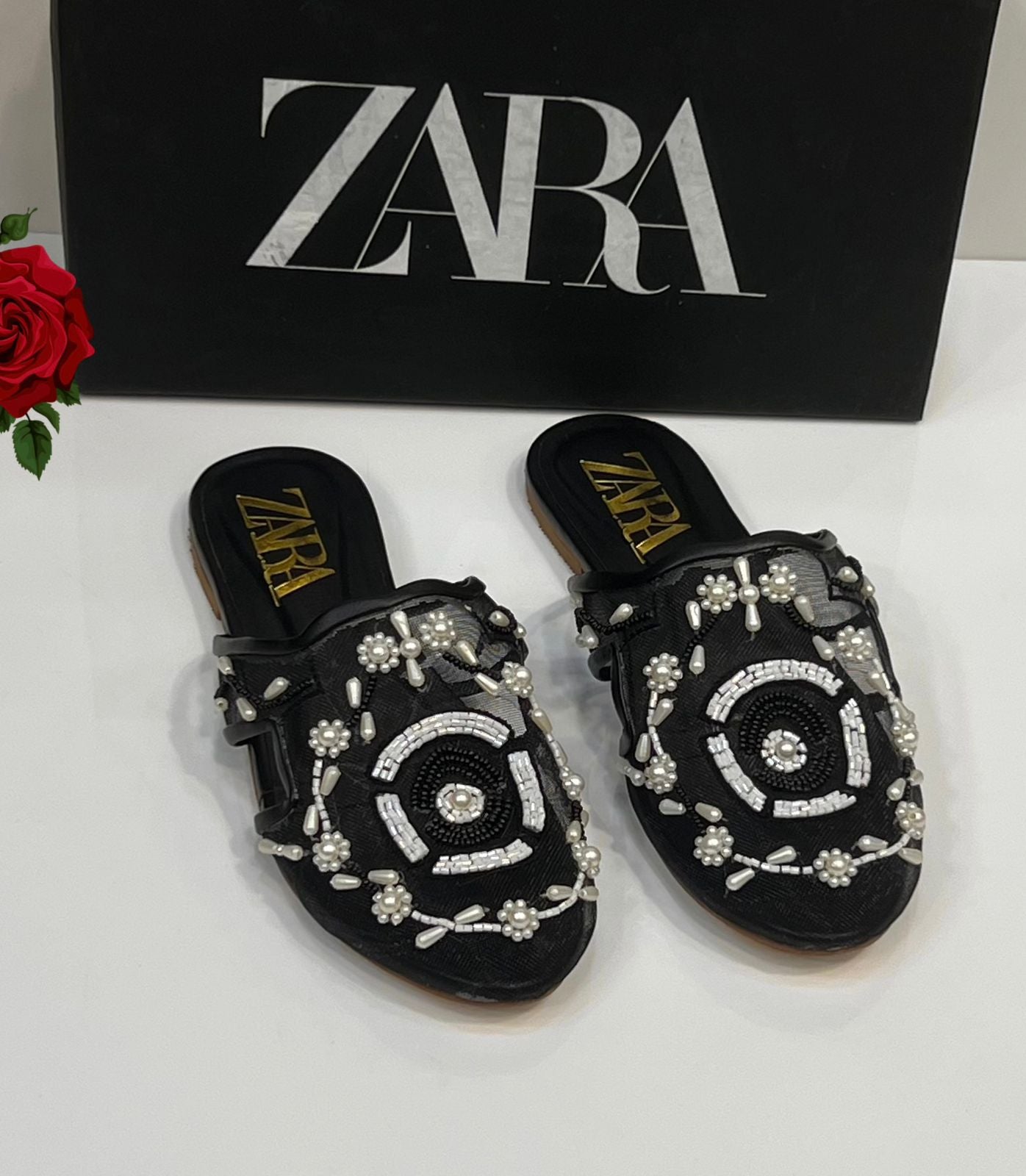 Za-ra Embroided Pumps for Women