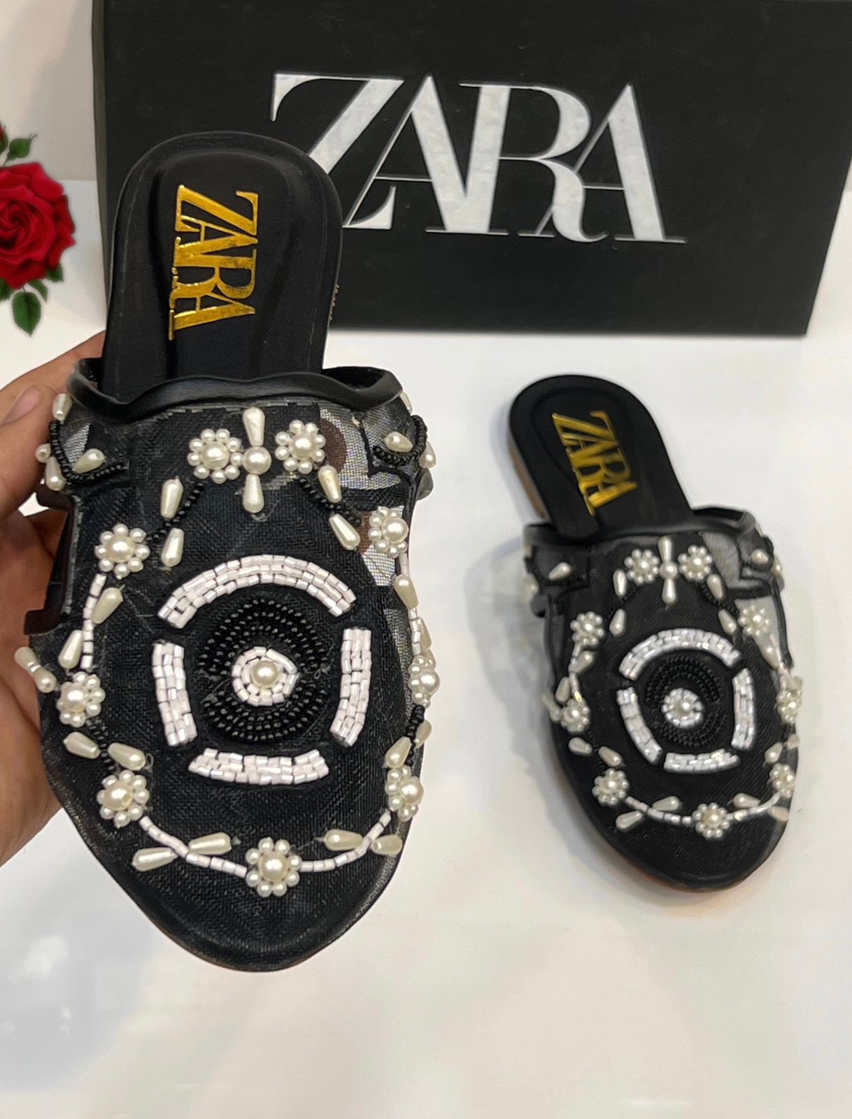 Za-ra Embroided Pumps for Women