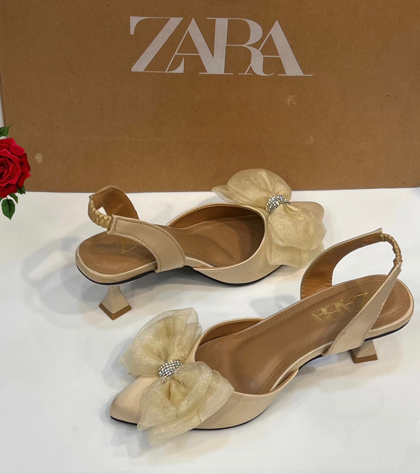 Za ra Heel Tissue Bow for Women