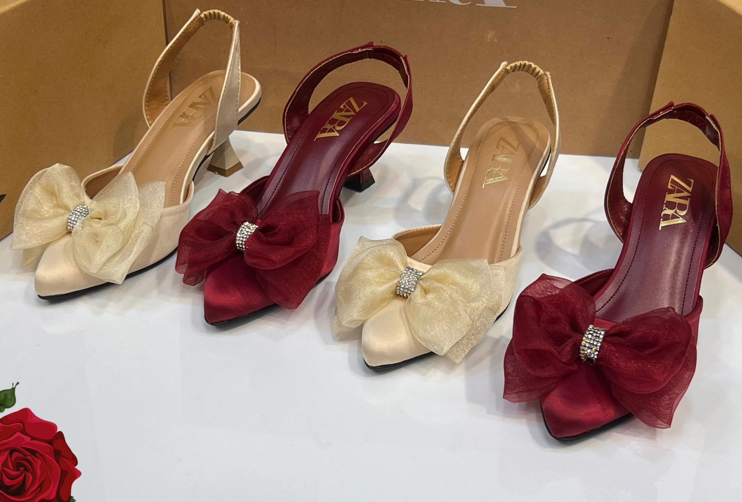 Za ra Heel Tissue Bow for Women