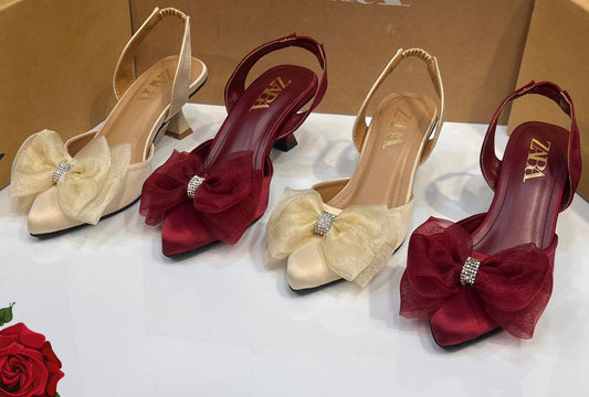 Za ra Heel Tissue Bow for Women