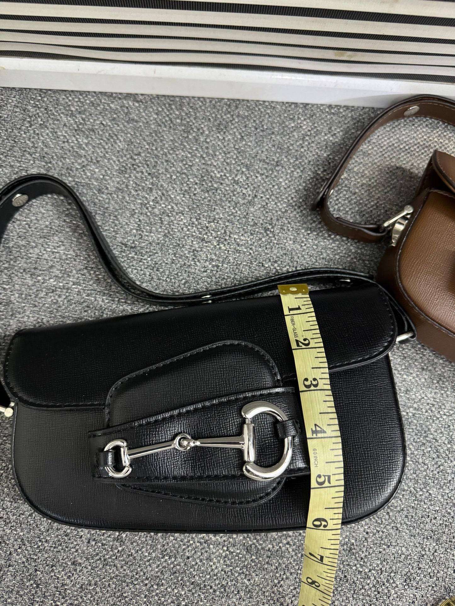 Famous Brand GG Guc-ci Horsebit 1955 Monogrammed Small Shoulder Bag for Women