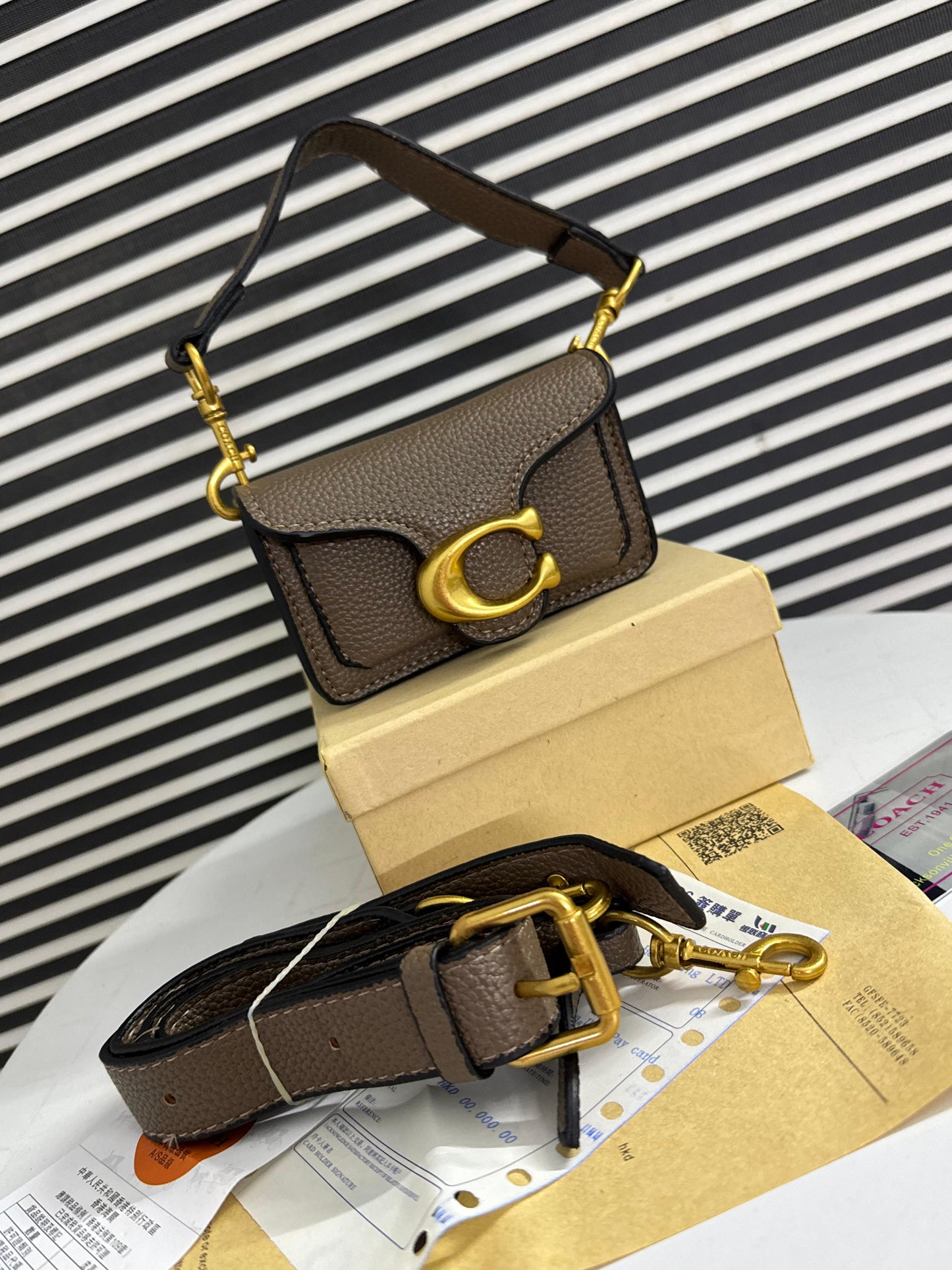 Luxury Brand Co-ach Mini Tabby 12 Shoulder bag for Women