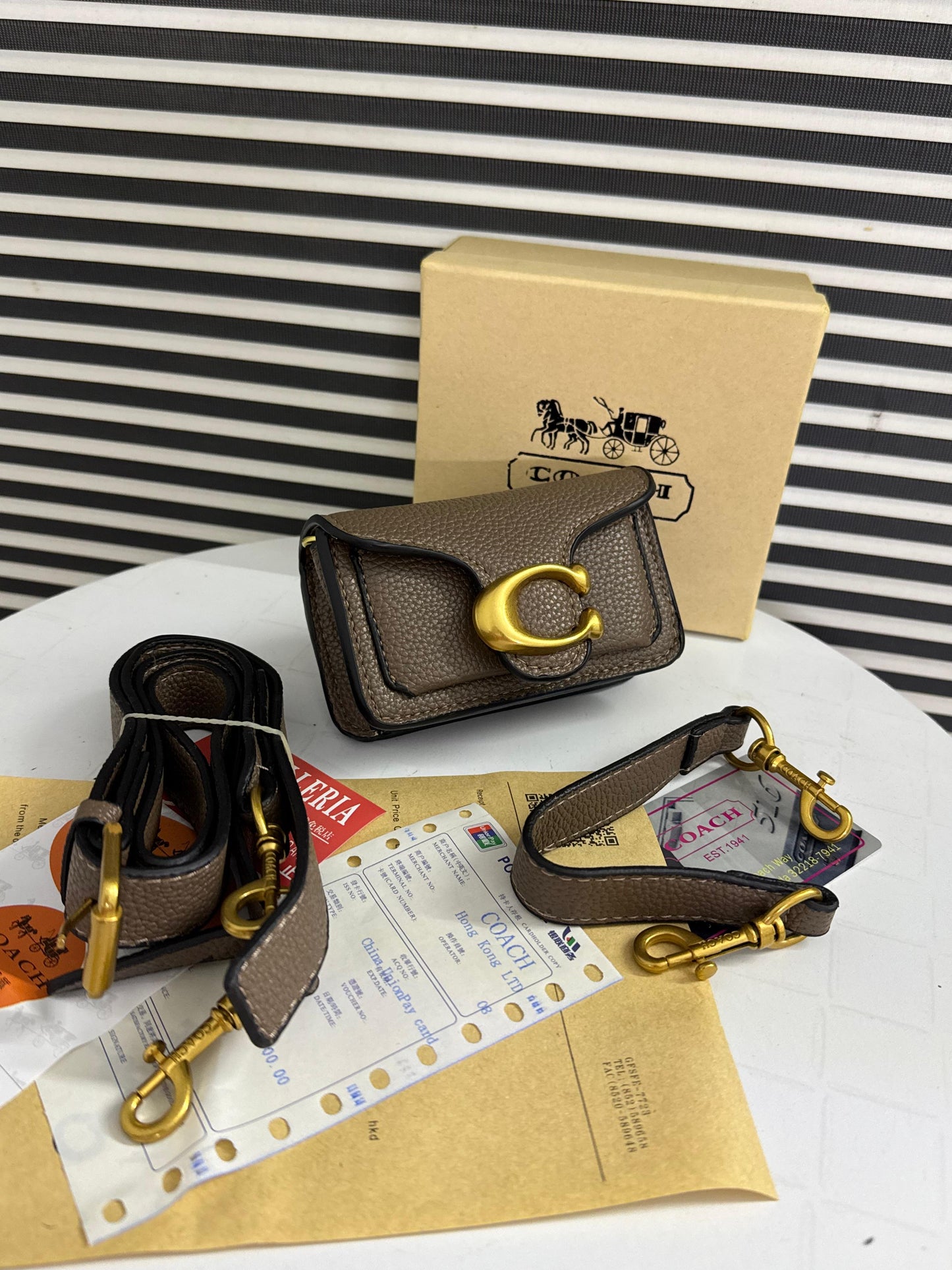 Luxury Brand Co-ach Mini Tabby 12 Shoulder bag for Women