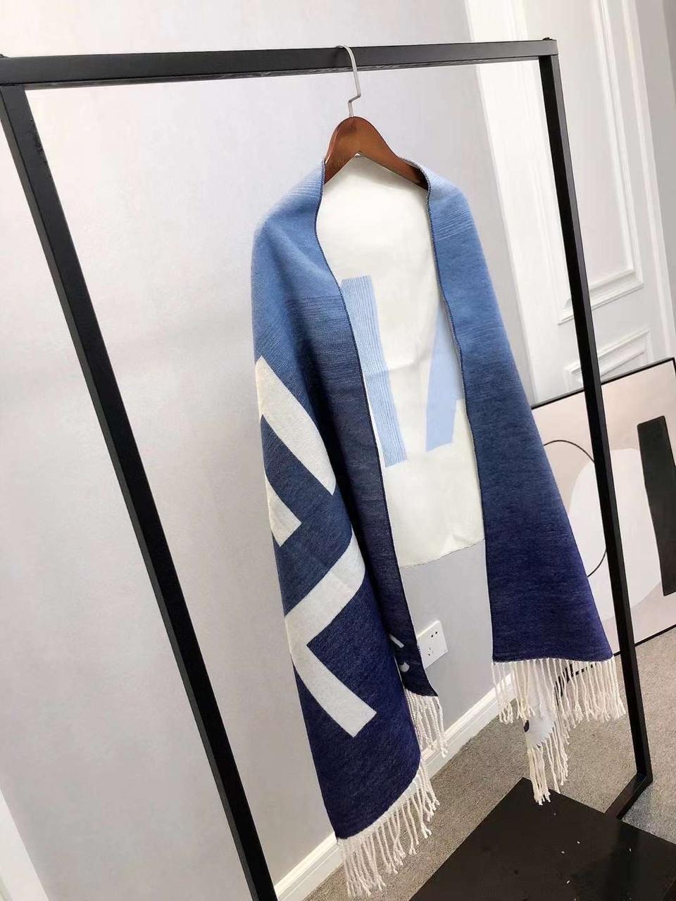 CC Chanl Reversible Woolen Shawl for Women
