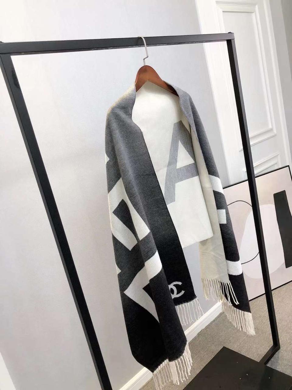CC Chanl Reversible Woolen Shawl for Women