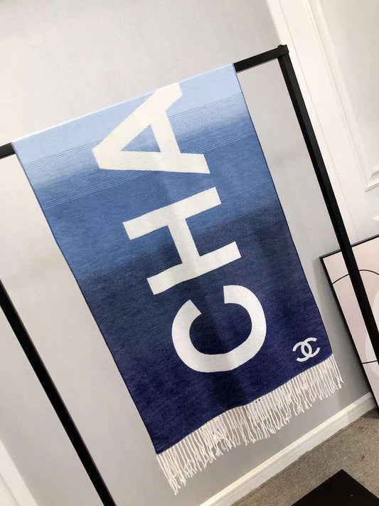 CC Chanl Reversible Woolen Shawl for Women