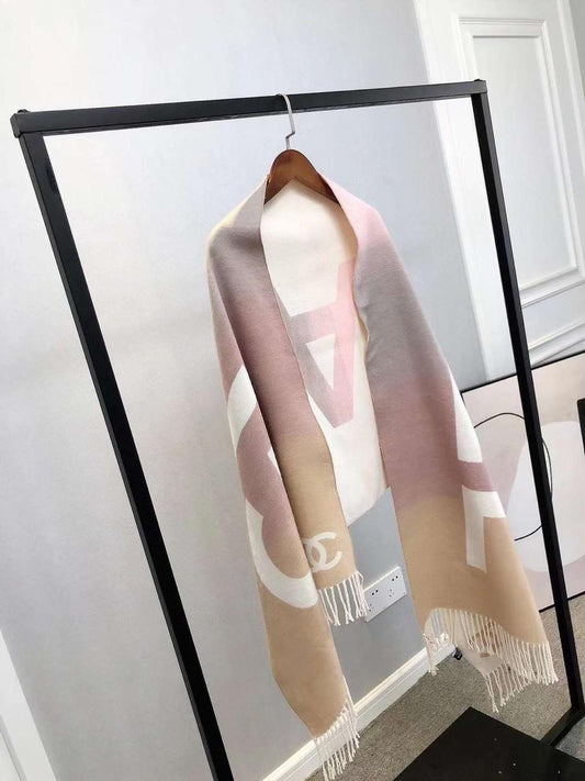 CC Chanl Reversible Woolen Shawl for Women