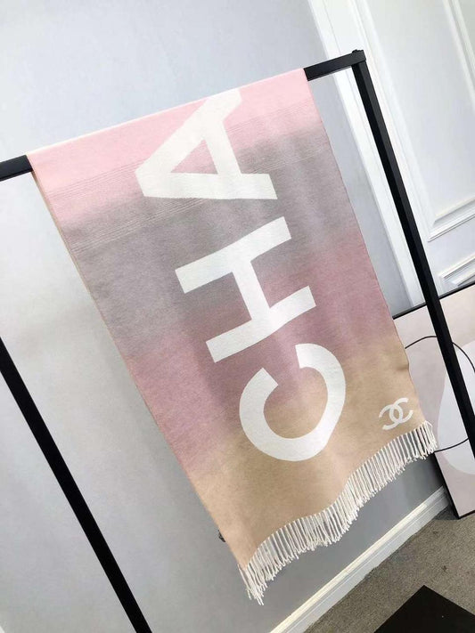 CC Chanl Reversible Woolen Shawl for Women