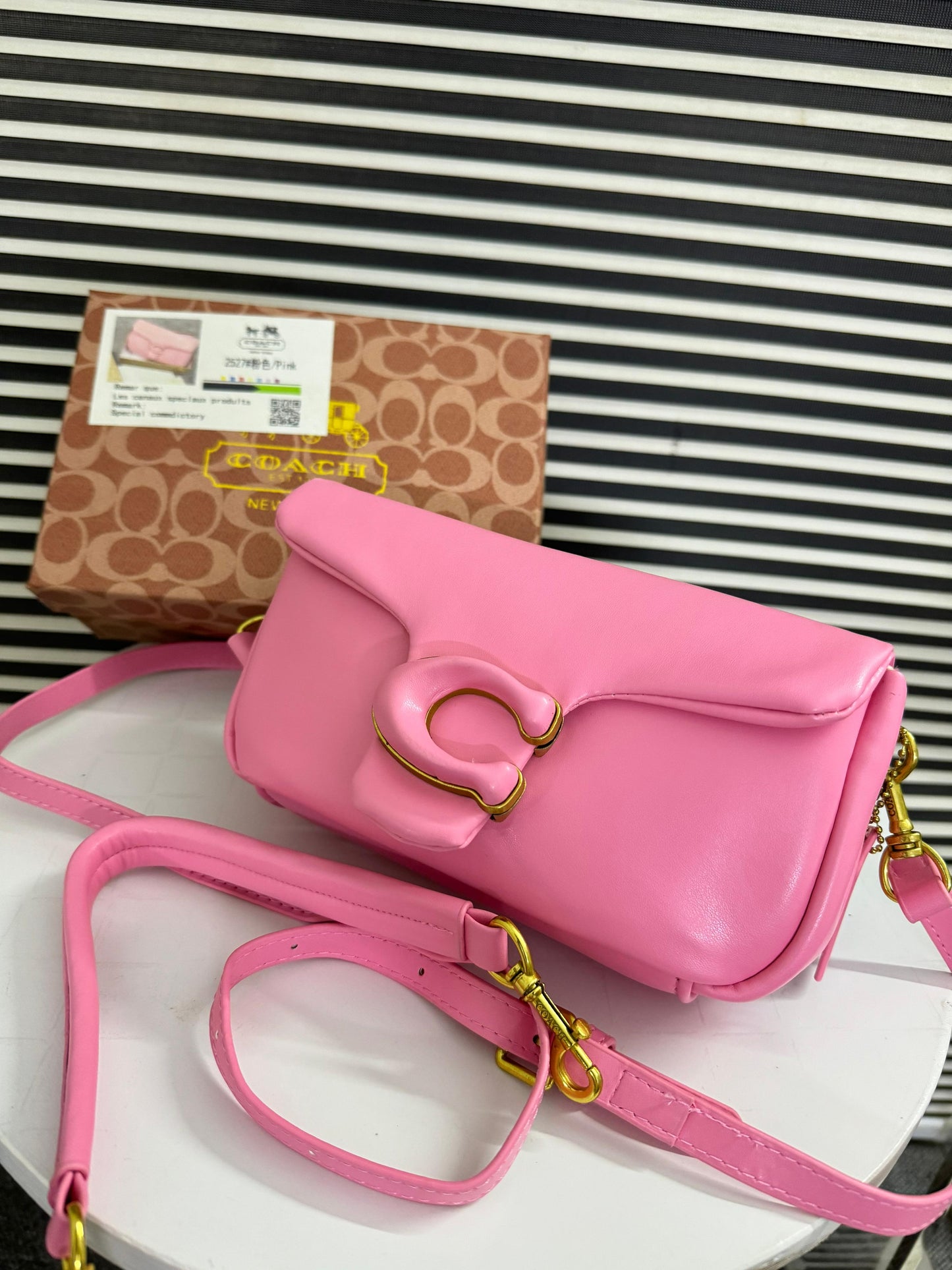 Luxury Brand Co-ach Pillow Tabby Shoulder Bag for Women