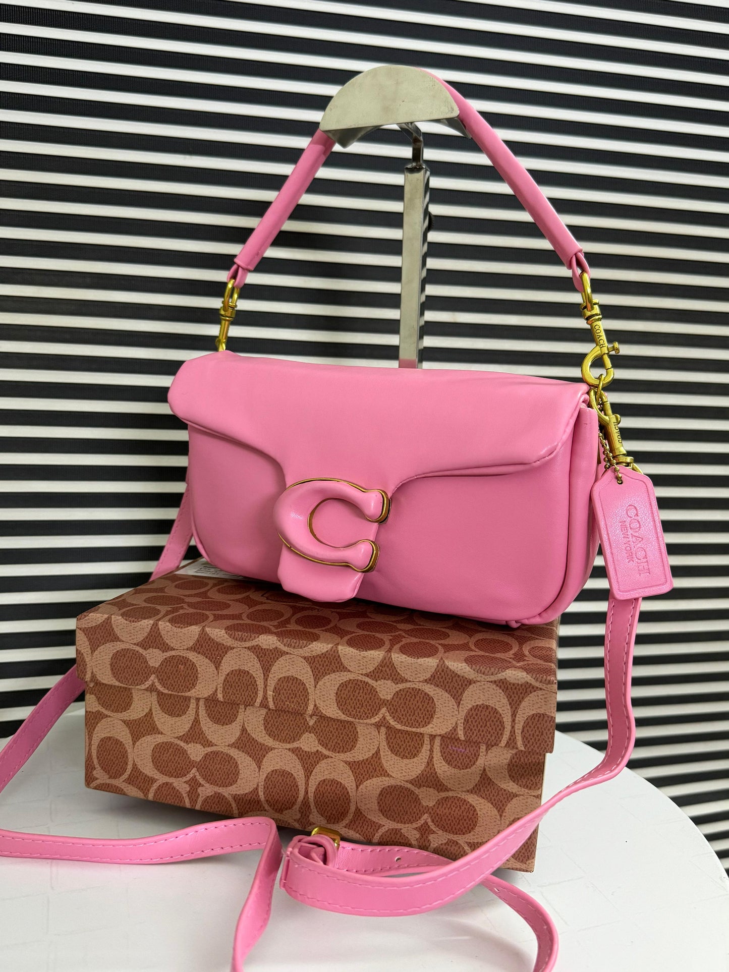 Luxury Brand Co-ach Pillow Tabby Shoulder Bag for Women