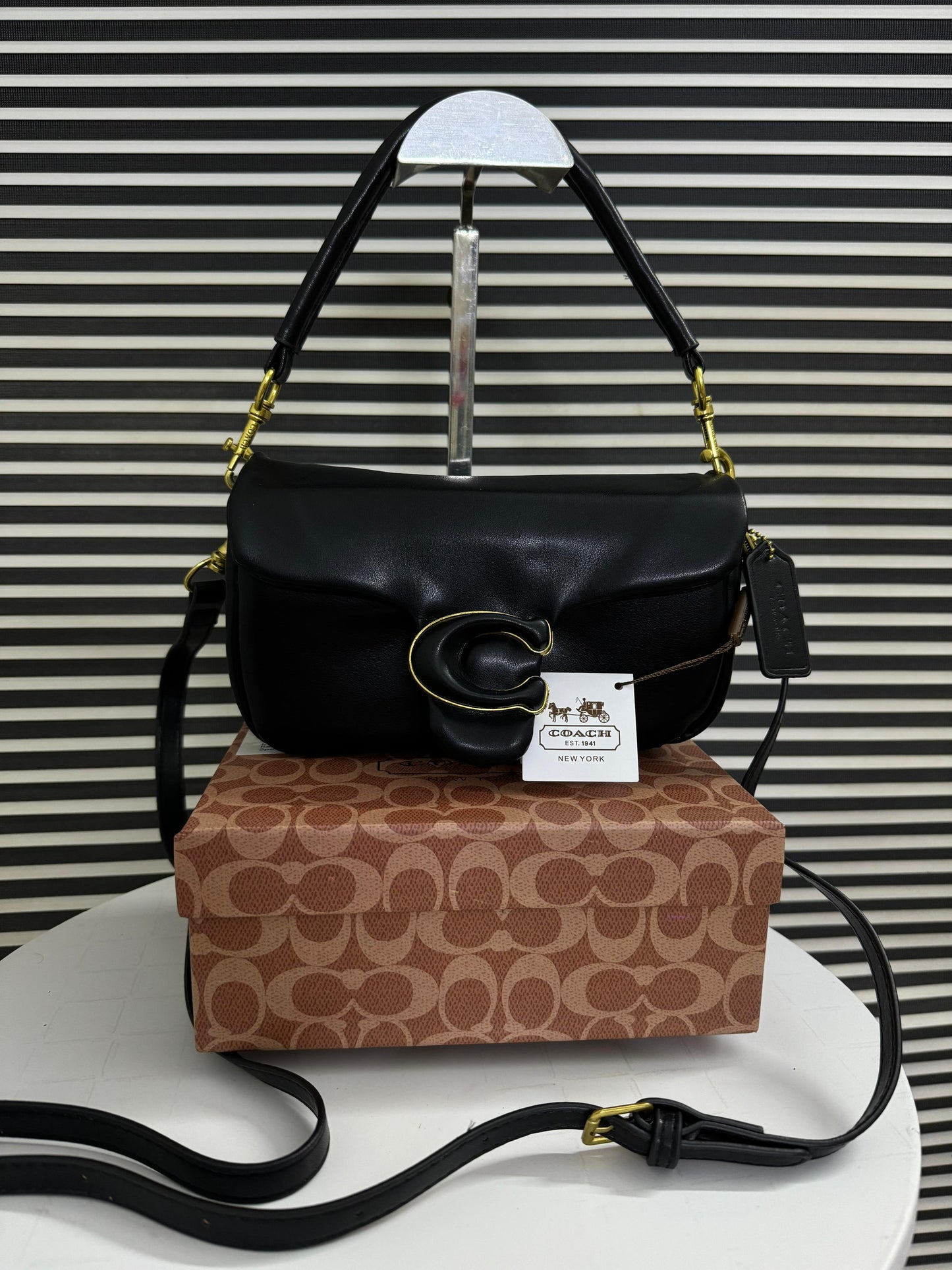 Luxury Brand Co-ach Pillow Tabby Shoulder Bag for Women