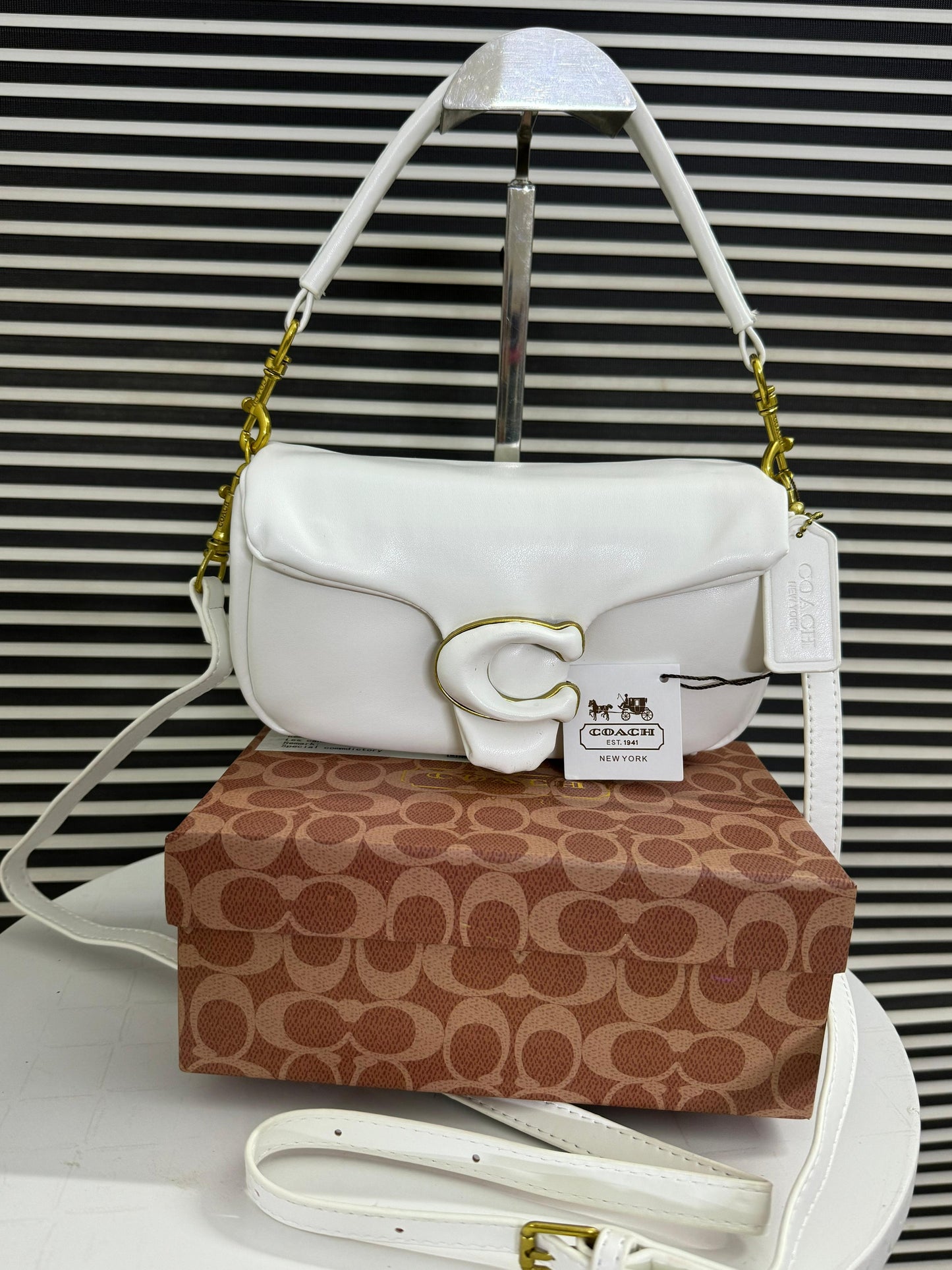 Luxury Brand Co-ach Pillow Tabby Shoulder Bag for Women