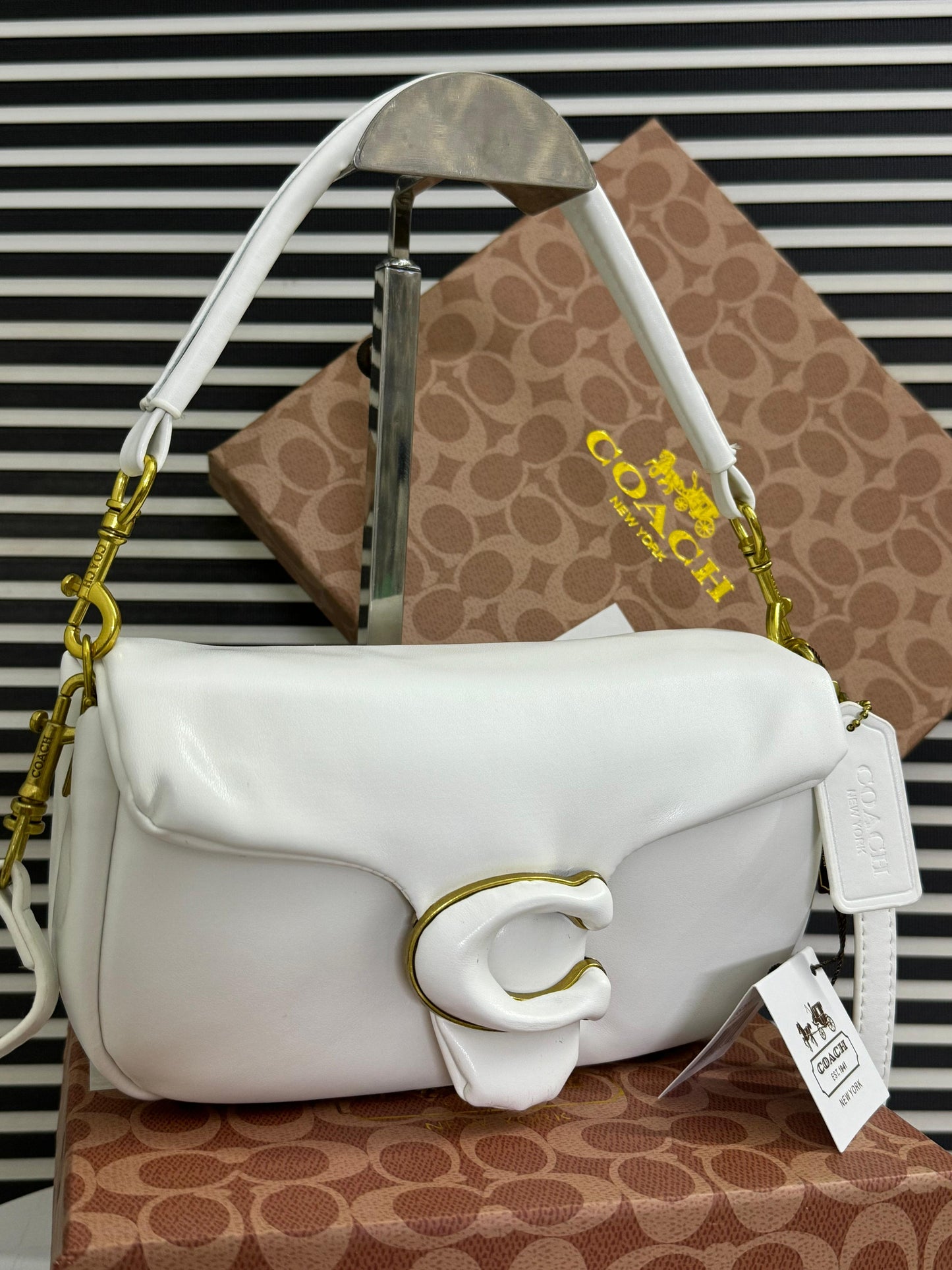 Luxury Brand Co-ach Pillow Tabby Shoulder Bag for Women