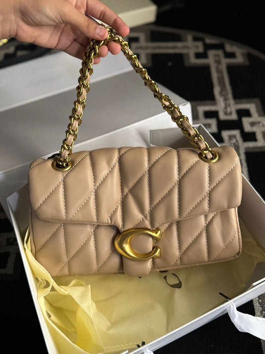 Luxury Brand Co-ach Tabby Shoulder Bag for Women