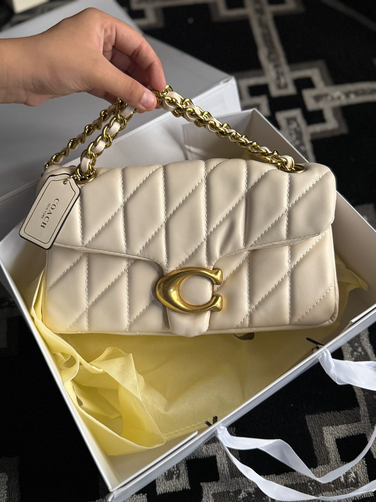 Luxury Brand Co-ach Tabby Shoulder Bag for Women