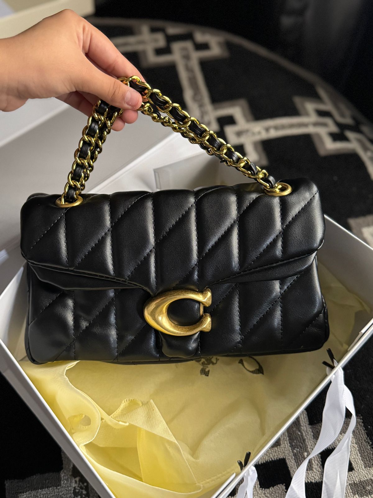 Luxury Brand Co-ach Tabby Shoulder Bag for Women