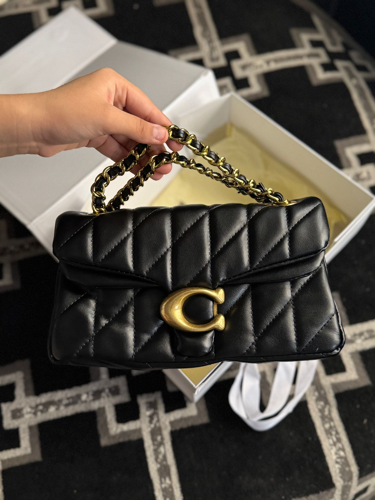 Luxury Brand Co-ach Tabby Shoulder Bag for Women