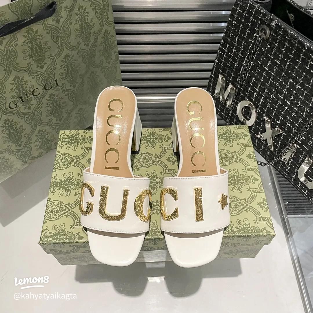 Trending Guc-ci (3 colors) Block Heel Sandals for Women