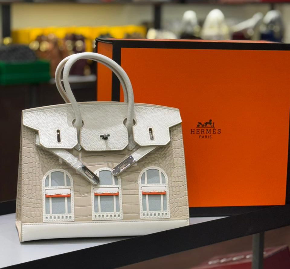 Luxury Brand Her-mes Limited Edition Birkin Faubourg Handbag for Women