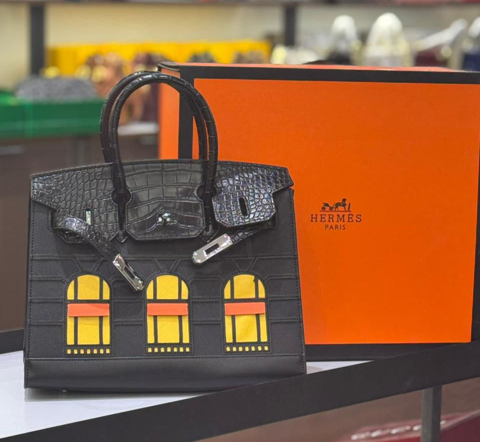 Luxury Brand Her-mes Limited Edition Birkin Faubourg Handbag for Women