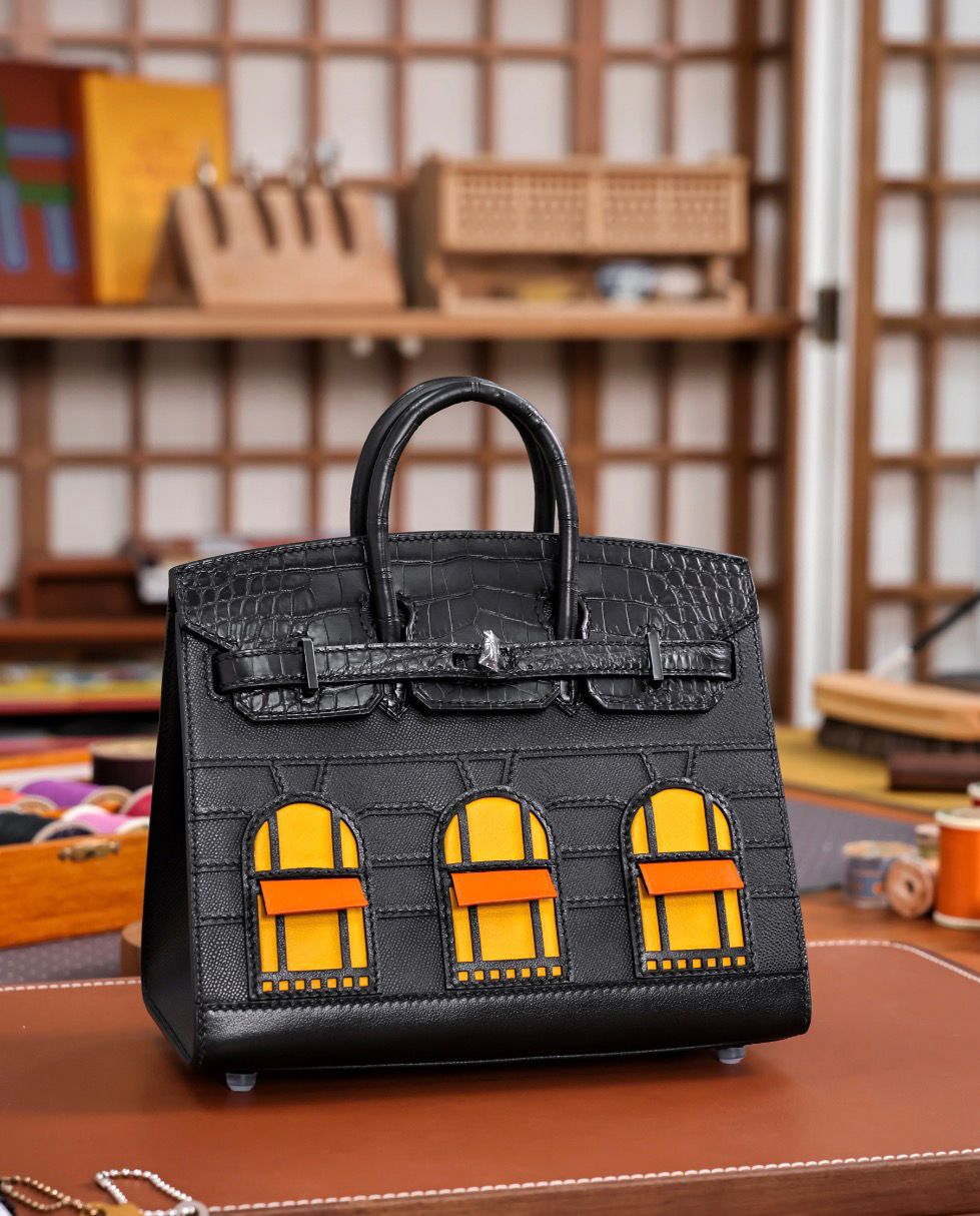Luxury Brand Her-mes Limited Edition Birkin Faubourg Handbag for Women