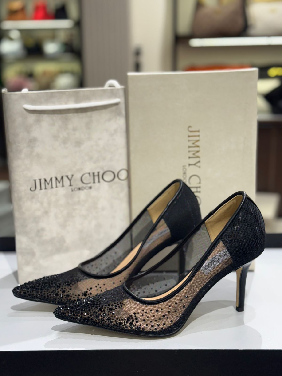 JIMMY CHOO Aurelie 85 Pearl-Embellished Heel Pumps for Women