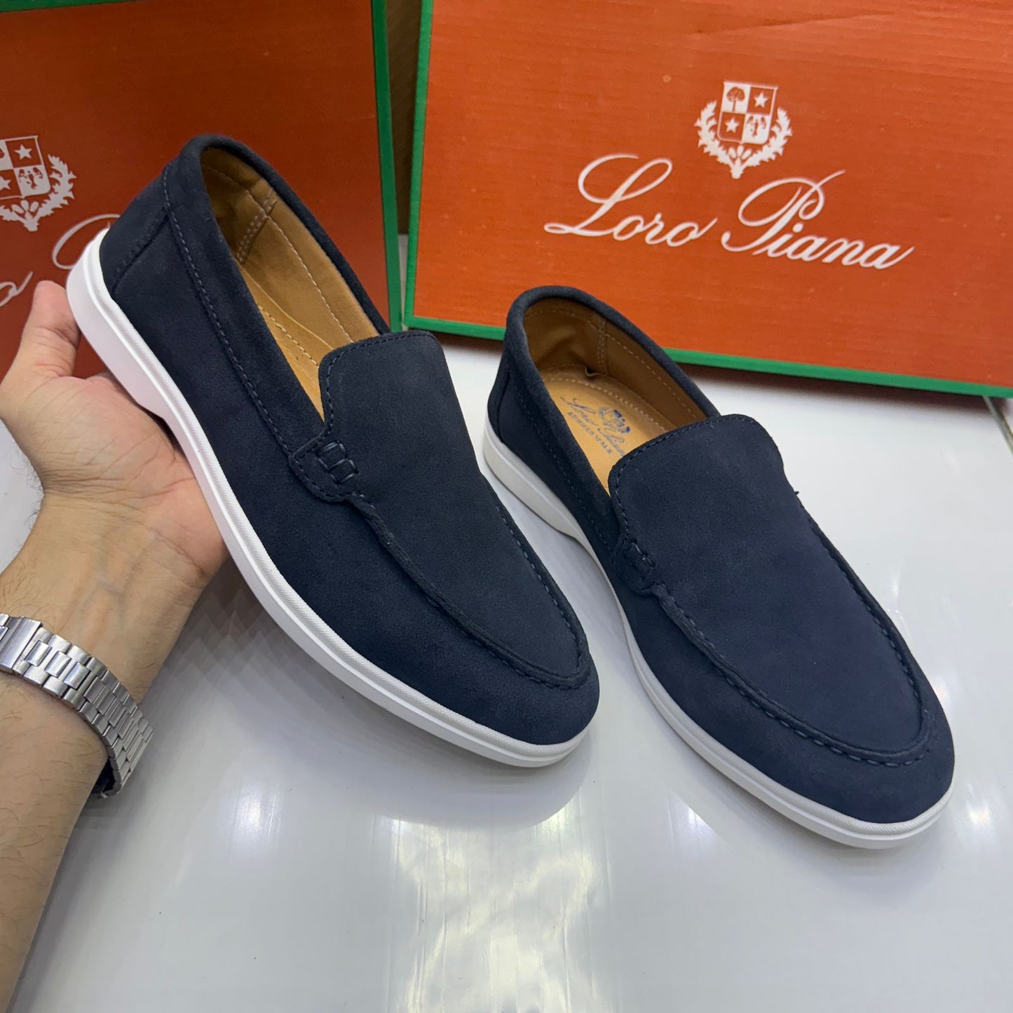 Lo ro Pia na Royal Blue Color Shoes for Men and Women