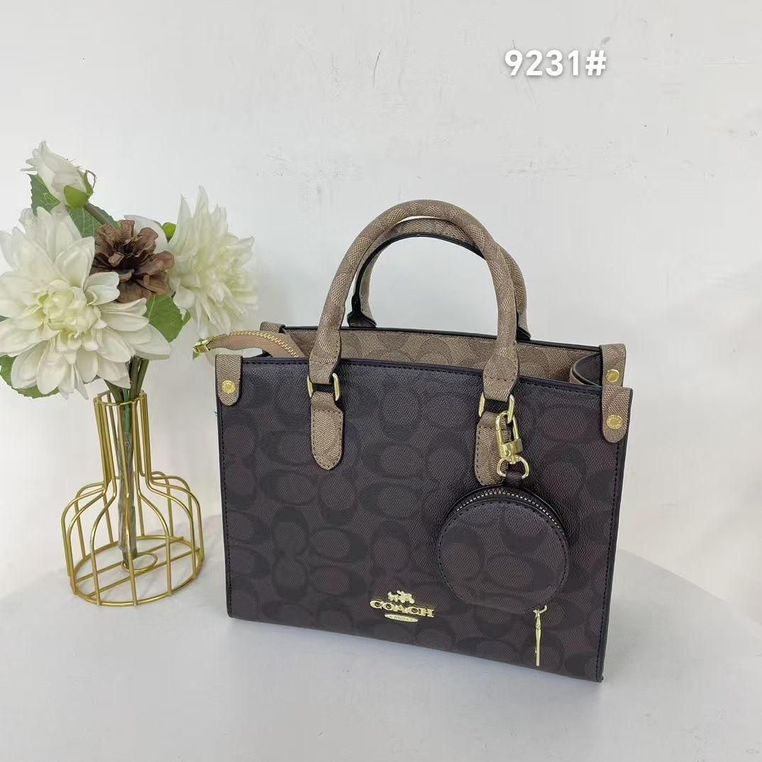 Luxury Brand COA CH Maggie Small Tote Bag In Blocked Signature Canvas Shoulder bag for Women