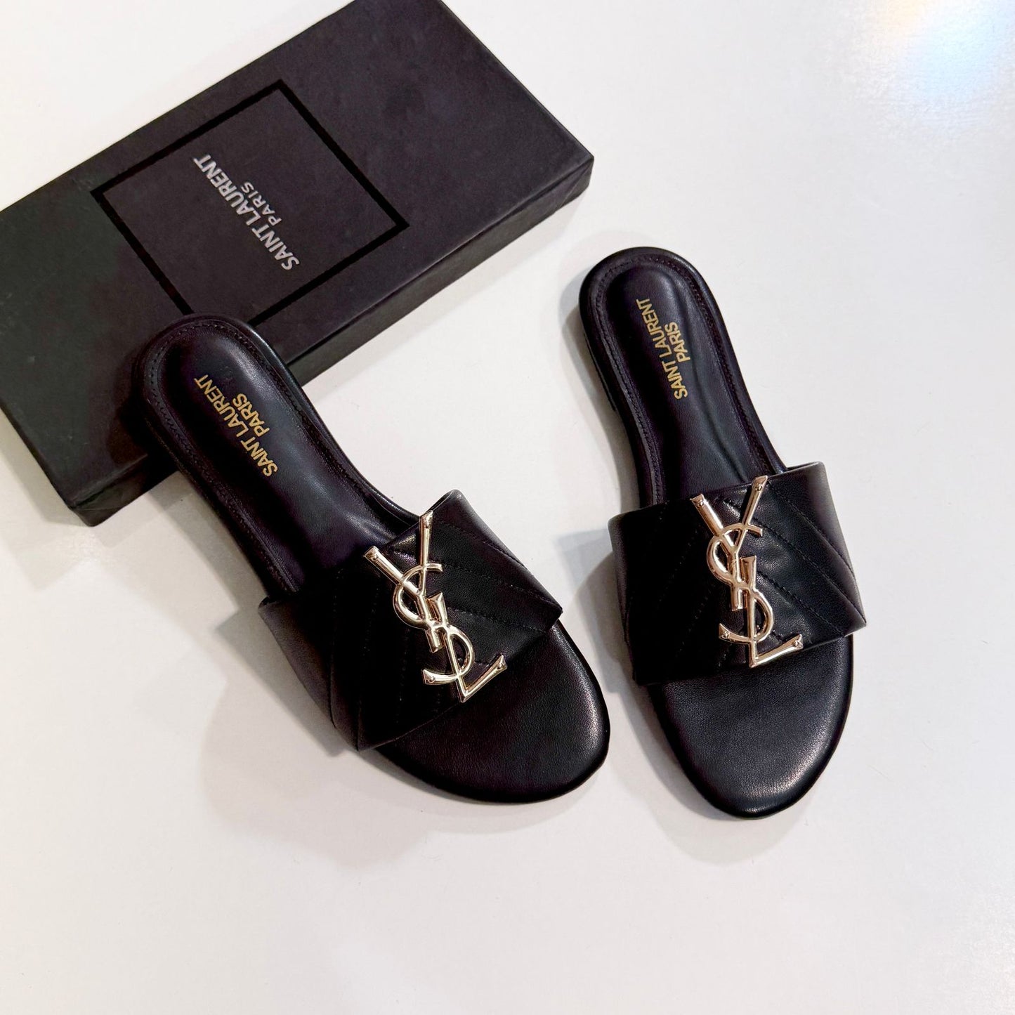 Famous Y-S-L Yv-es Sa-int Lau-rent Slippers for Women