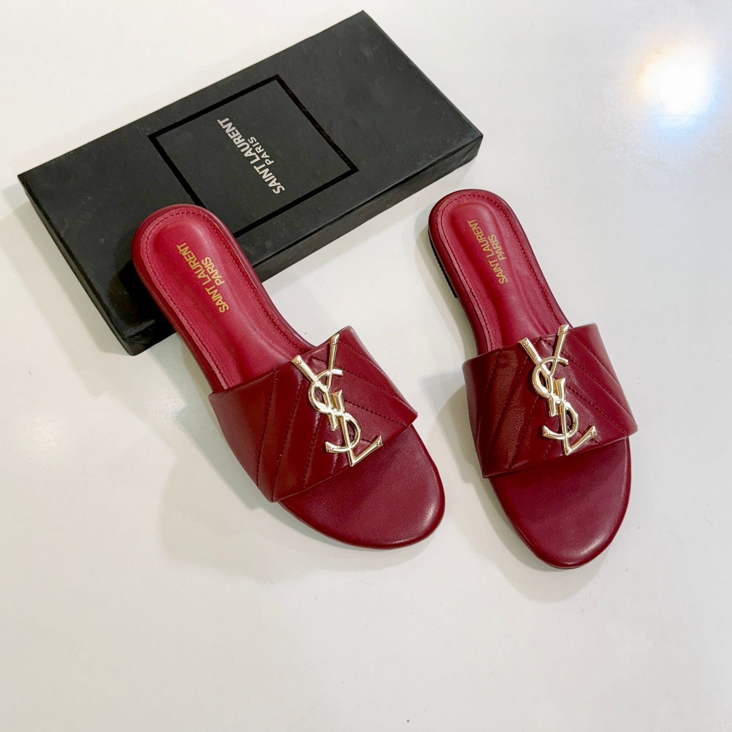 Famous Y-S-L Yv-es Sa-int Lau-rent Slippers for Women