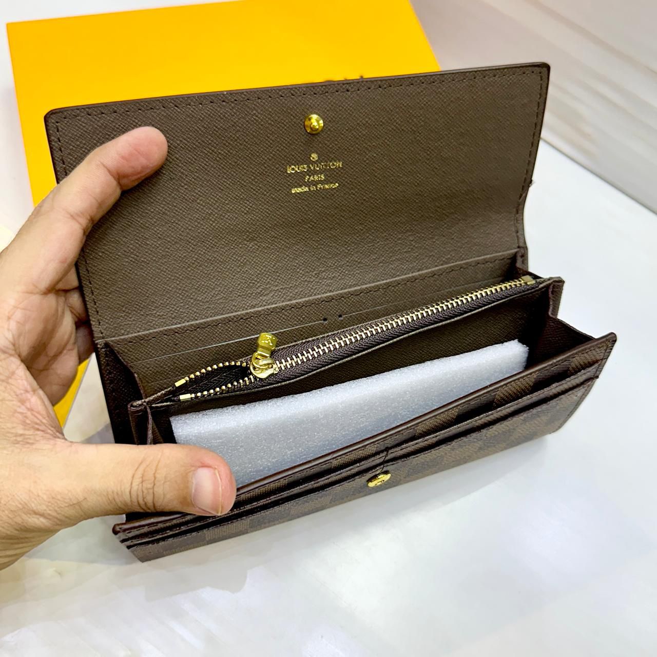 Luxury Brand L-v Lois Vitton Long Wallet with Card Holder for Women