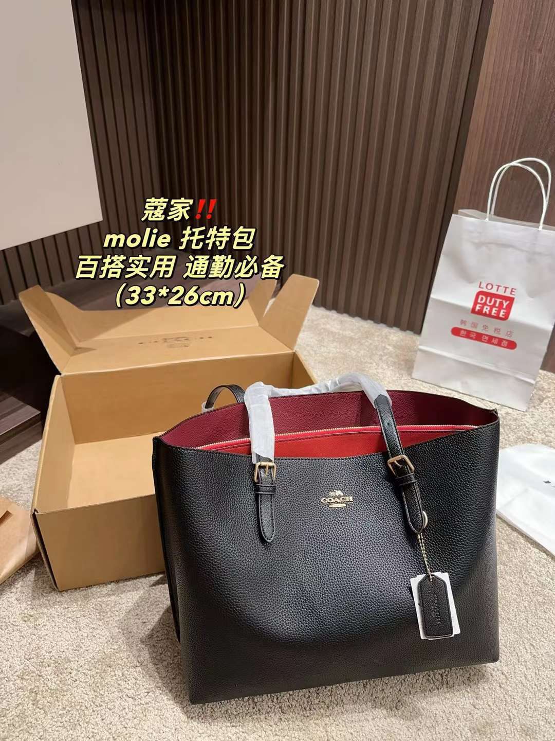 Luxury Brand Co-ach Mollie Tote bag for Women