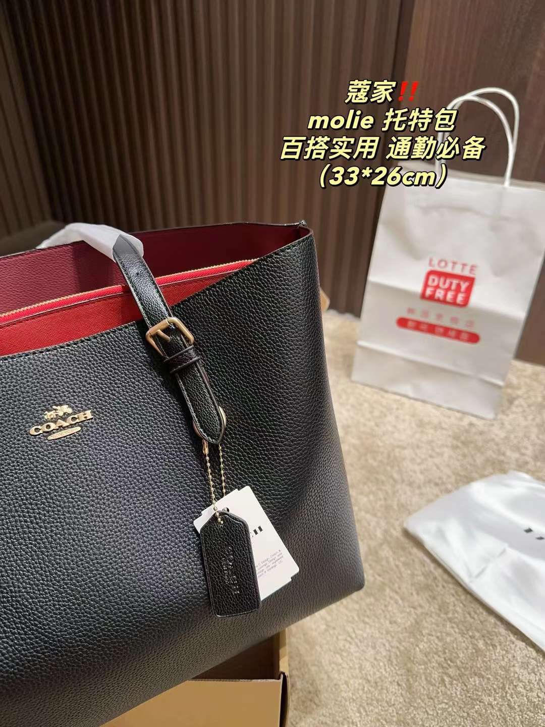 Luxury Brand Co-ach Mollie Tote bag for Women
