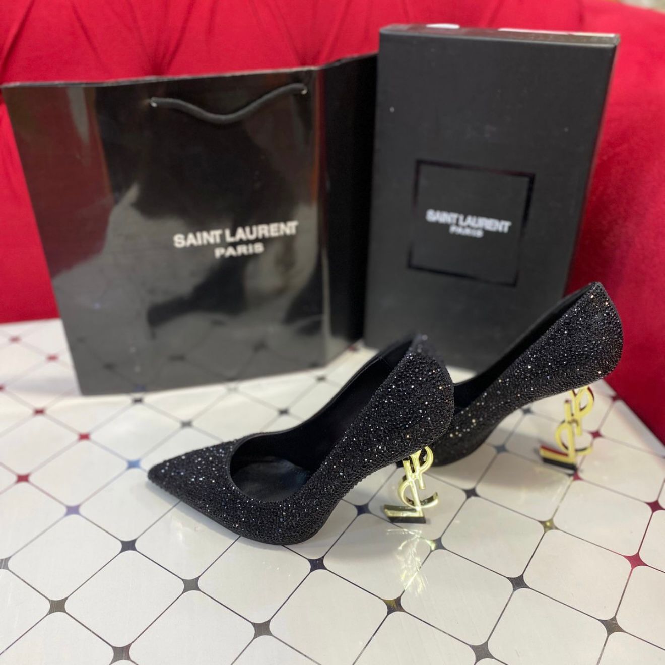 YSL Glitter Heel for Women