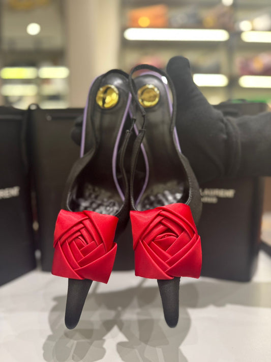 Premium Y-S-L Amalia Slingback Heels for Women